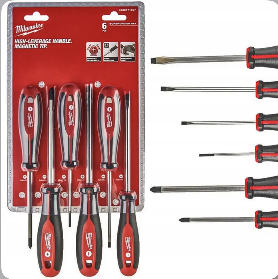 ست 6 عددی پیچگوشتی شارژی میلواکی امریکا