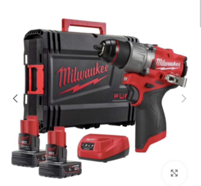 دریل پیچبند ۱۲ ولت چکشی میلواکی امریکا نسل ۴