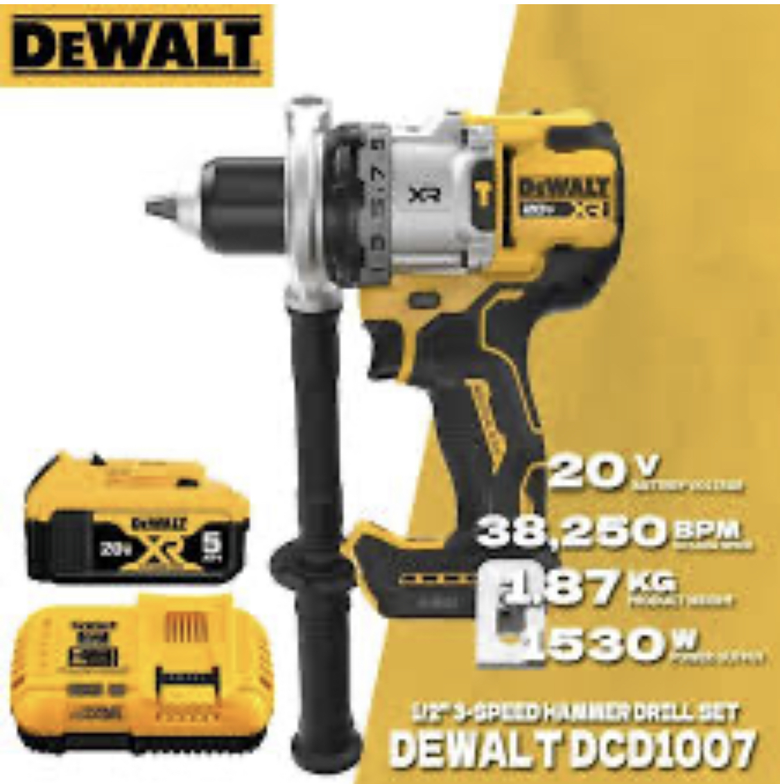 دریل شارژی ۱۰۰۷ دیوالت اصلی اخرین تولید شرکت - تصویر 5